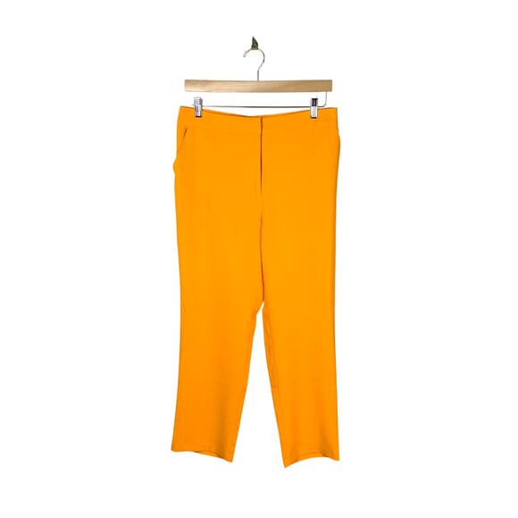 Skies Are Blue Straight Leg Pants Orange Size L High Rise - Picture 2 of 10